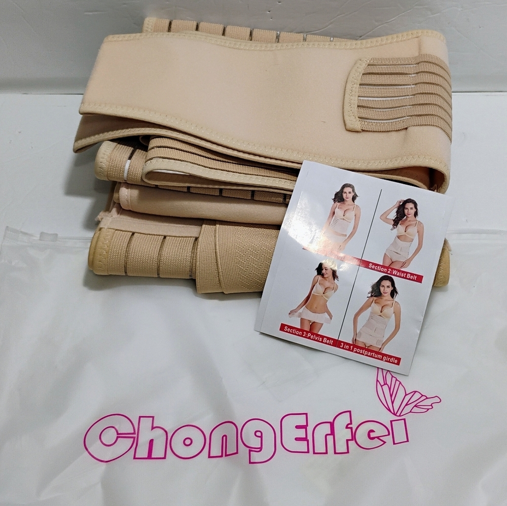 NEW Chong Erfei Pospartum Maternity Belt 3 Piece Set One Size